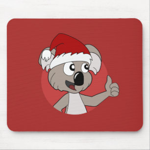 Weihnachts-Koala-Cartoon-Mauspad Mousepad