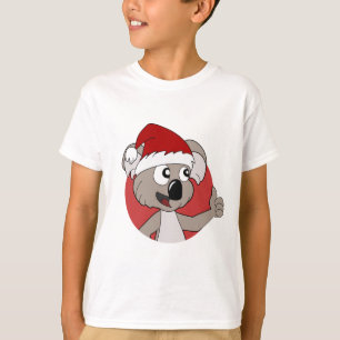Weihnachts-Koala-Cartoon T-Shirt