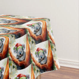 Weihnachts-Koala-Weihnachtsmannmütze in Gumtree Tischdecke