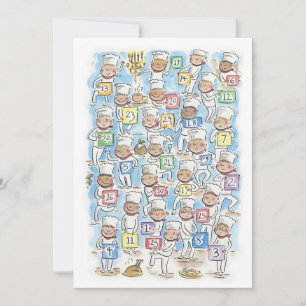 Weihnachts-Koch-Advent Einladung