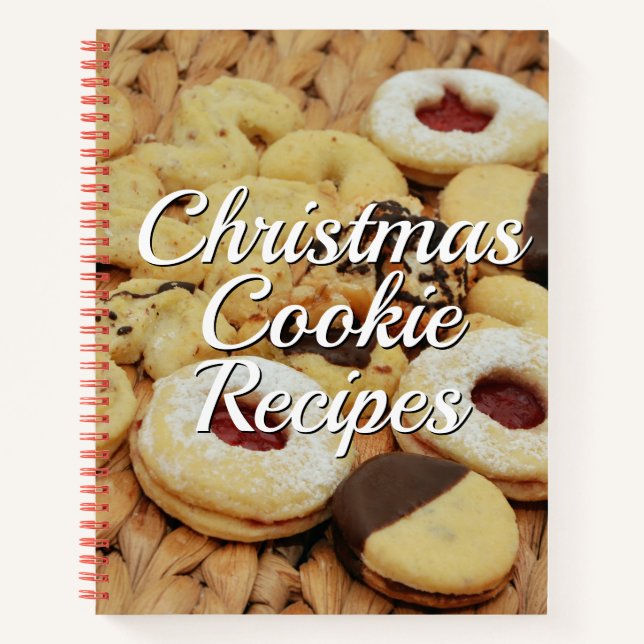 Weihnachts-Kochrezepte Notizbuch (Vorderseite)