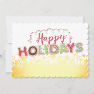 Weihnachts-Kochworte - Geschenkkarte Feiertagskarte