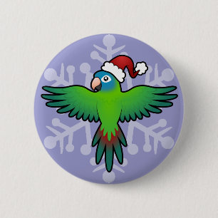 Weihnachts-Koni / Lorikeet / Papagei Button