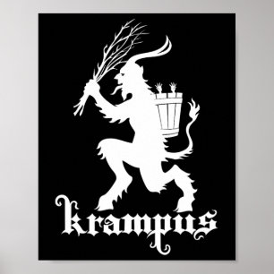 Weihnachts-Krampus Grusel-Weihnachten Horror Okkul Poster