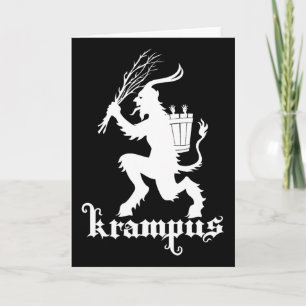 Weihnachts-Krampus-Schreckliches-Xmas-Horror-Okkul Karte