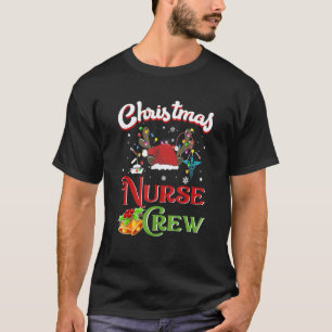 Weihnachts-Krankenschwester-Crew Lustiger Rentiere T-Shirt