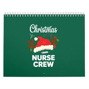 Weihnachts-Krankenschwester-Crew Santa Hut Xmas Kalender