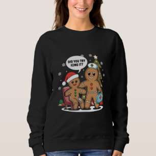 Weihnachts-Krankenschwester Gingerbread Mann haben Sweatshirt