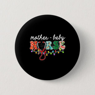 Weihnachts-Krankenschwester Pflege Mutter Baby-Kra Button