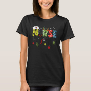 Weihnachts-Krankenschwester Pflege Niedliche Gesun T-Shirt
