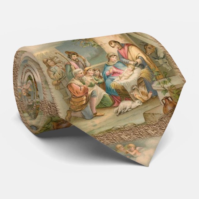 Weihnachts-Krawatte, Jesus Christus Krawatte (Gerollt)