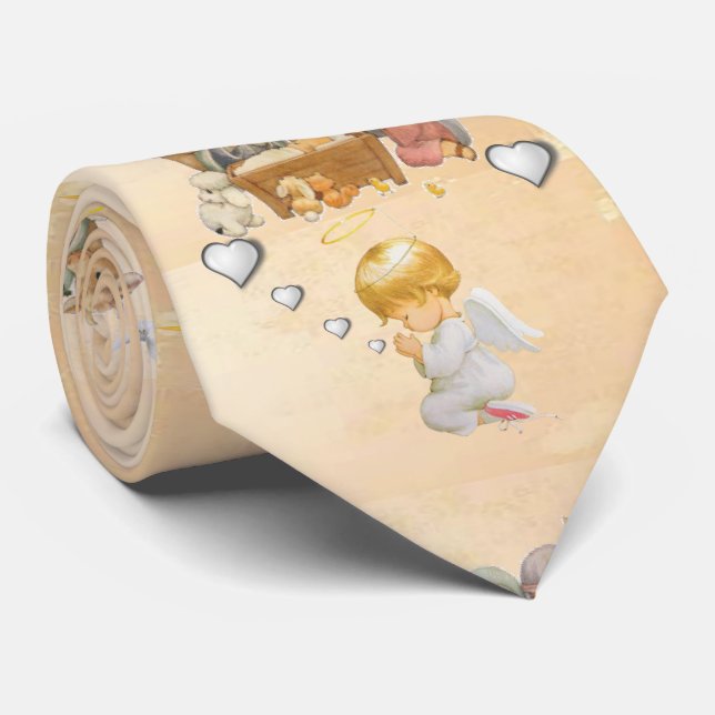 Weihnachts-Krawatte, Jesus Christus Krawatte (Gerollt)