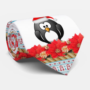 Weihnachts-Krawatte, Pinguin Krawatte