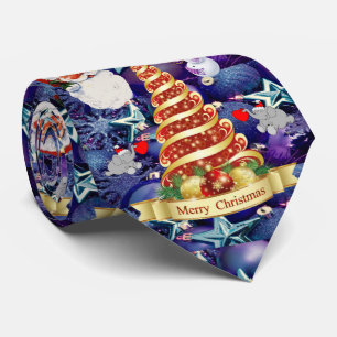 Weihnachts-Krawatte, Schneemann Krawatte