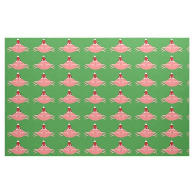 Weihnachts-Krebs-Bastelstoff Stoff (Fat Quarter (45,7 x 55,9 cm))