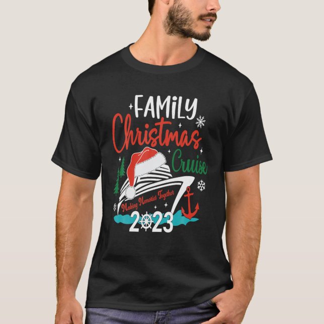 Weihnachts-Kreuzfahrt 2023 Squad Xmas Funny Crui T-Shirt (Vorderseite)