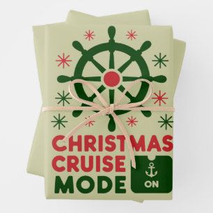 Weihnachts-Kreuzfahrt auf dem Schiff Weihnachten 2 Geschenkpapier Set