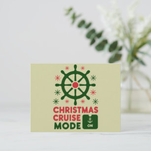 Weihnachts-Kreuzfahrt auf dem Schiff Weihnachten 2 Postkarte