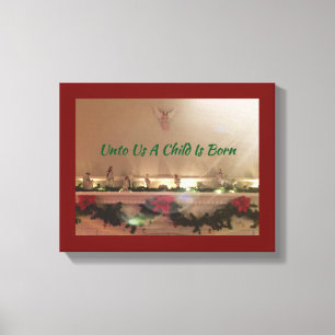 Weihnachts-Krippe Inspirationsszenarien Leinwanddruck