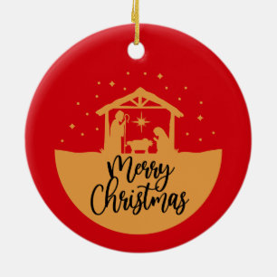 Weihnachts-Krippen Szene - Weihnachtsschmuck
