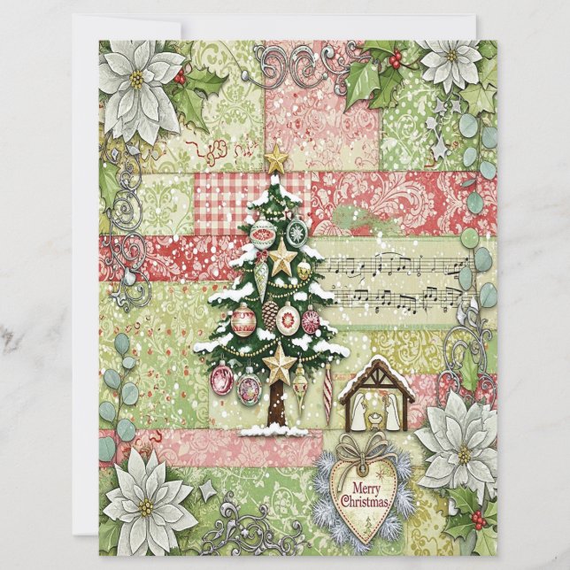 Weihnachts-Krippenkunst Papier (Vorderseite)