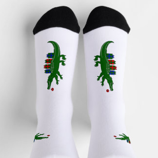 Weihnachts-Krokodil-Crew-Socken Socken
