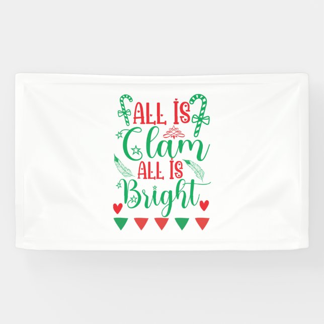 Weihnachts-Kunst alles in Ordnung Banner (Horizontal)