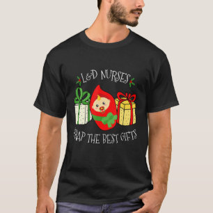 Weihnachts-L&D-Arbeit und Lieferung Krankenschwest T-Shirt