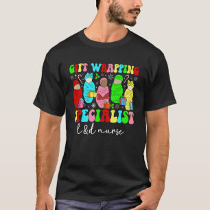 Weihnachts-L&D-Krankenschwester Xmas-Party Entbind T-Shirt