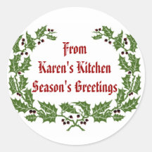 Weihnachts-Label Jahreszeit Grüße Backen, Lebensmi