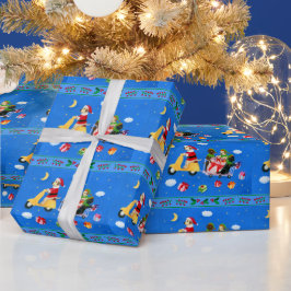 Weihnachts-Labrador-Delivery-Malerei Geschenkpapier