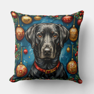 Weihnachts-Labrador-Hund Kissen