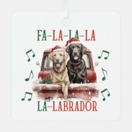 Weihnachts-Labrador-Hundeschmuck Ornament Aus Metall