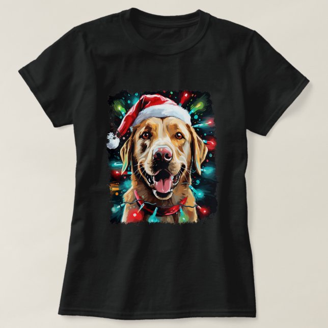 Weihnachts Labrador Retriever 1 T-Shirt (Design vorne)
