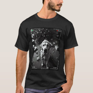 Weihnachts-Labrador Retriever auf Kamera erwischt T-Shirt