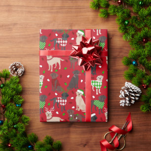 Weihnachts Labrador Retriever Geschenkpapier