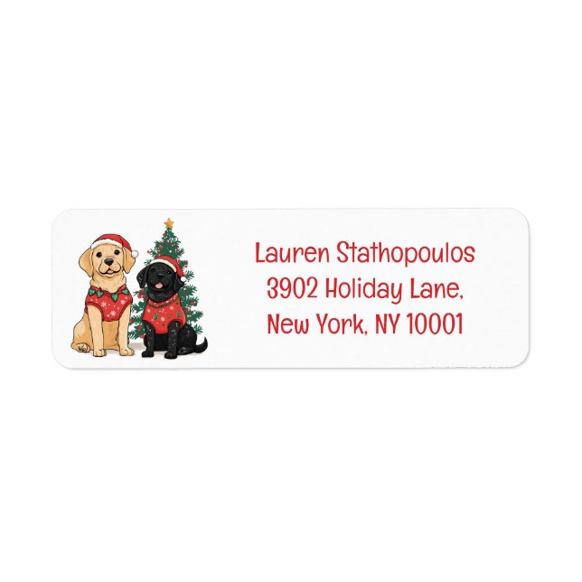 Weihnachts-Labrador Retriever Hunde (Vorne)