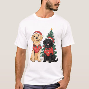 Weihnachts-Labrador Retriever Hunde T-Shirt