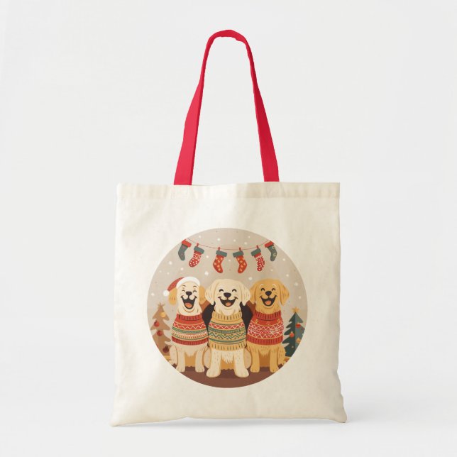 Weihnachts-Labrador Retriever Hunde Tragetasche (Vorne)