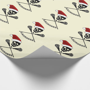 Weihnachts-Lacrosse-Schläger Geschenkpapier