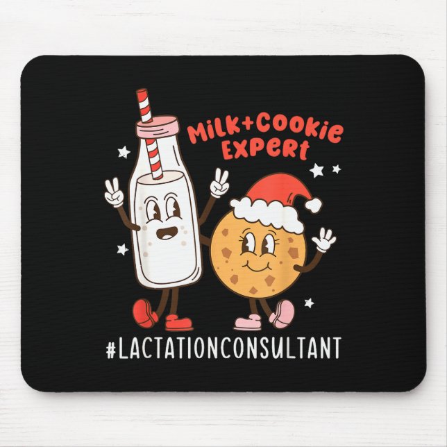Weihnachts-Laktationsberaterin Stillberatung Bildu Mousepad (Vorne)