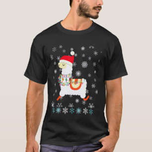 Weihnachts-Lama   Weihnachts-Lama Weihnachtsmann-H T-Shirt