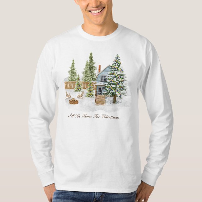 Weihnachts-Langschläfer-T - Shirt (Vorderseite)