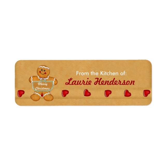 Weihnachts-Lebkuchen aus der Küche der Etiketten (Vorne)