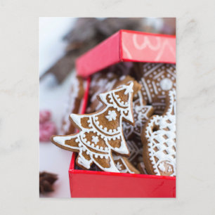 Weihnachts-Lebkuchen-Foto Postkarte
