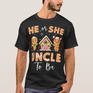 Weihnachts-Lebkuchen-Gender-Offenlegung T-Shirt
