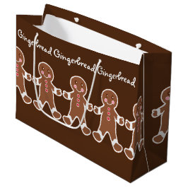 Weihnachts-Lebkuchen-Geschenktasche Große Geschenktüte