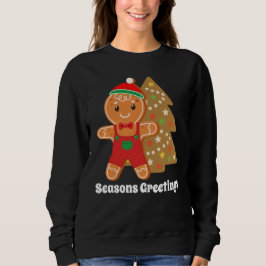 Weihnachts-Lebkuchen hinzufügen Sweatshirt