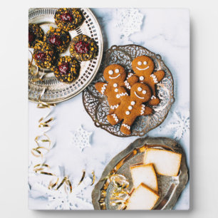 Weihnachts-Lebkuchen-Leckereien Mauer Kunst Fotoplatte