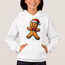 Weihnachts-Lebkuchen Mann Kinder Pullover Hoodie